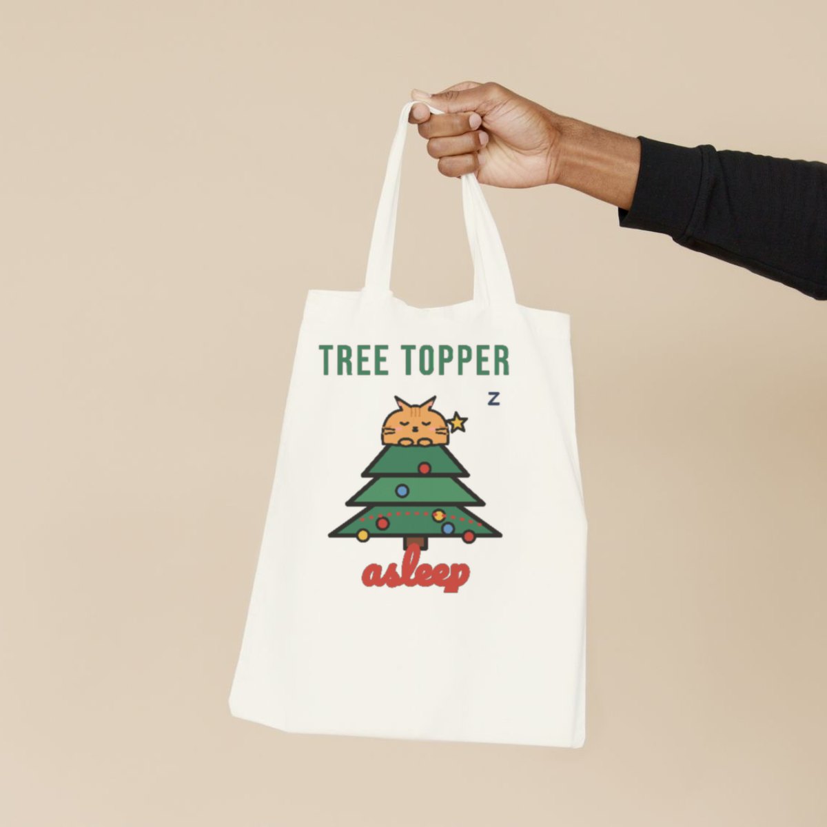 Tree Topper, Asleep Tote Bag, photo 3