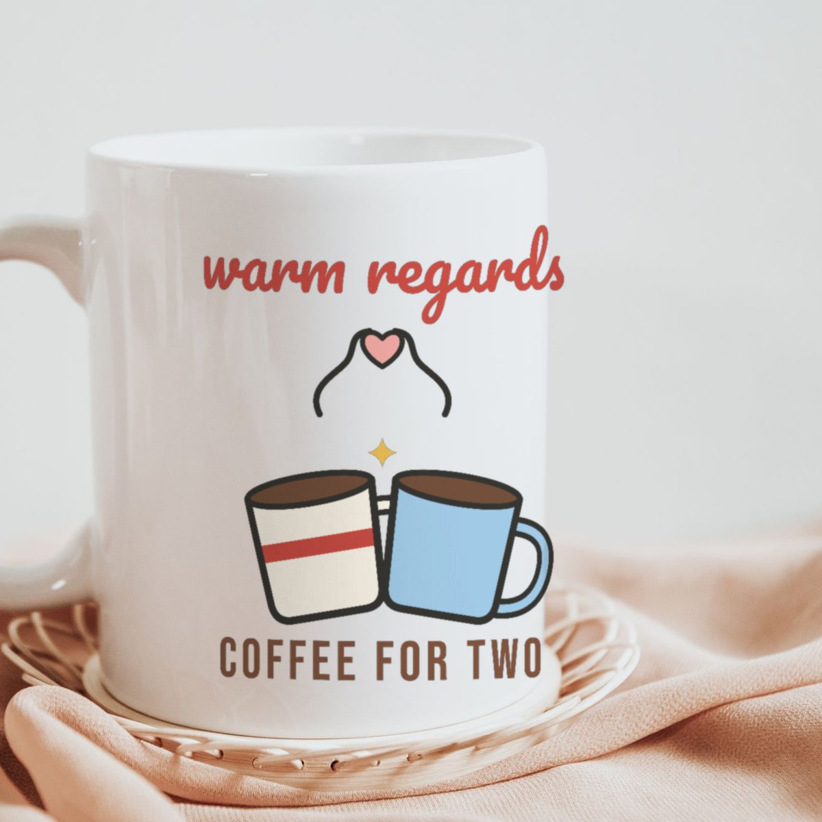 Warm Regards Mug in white