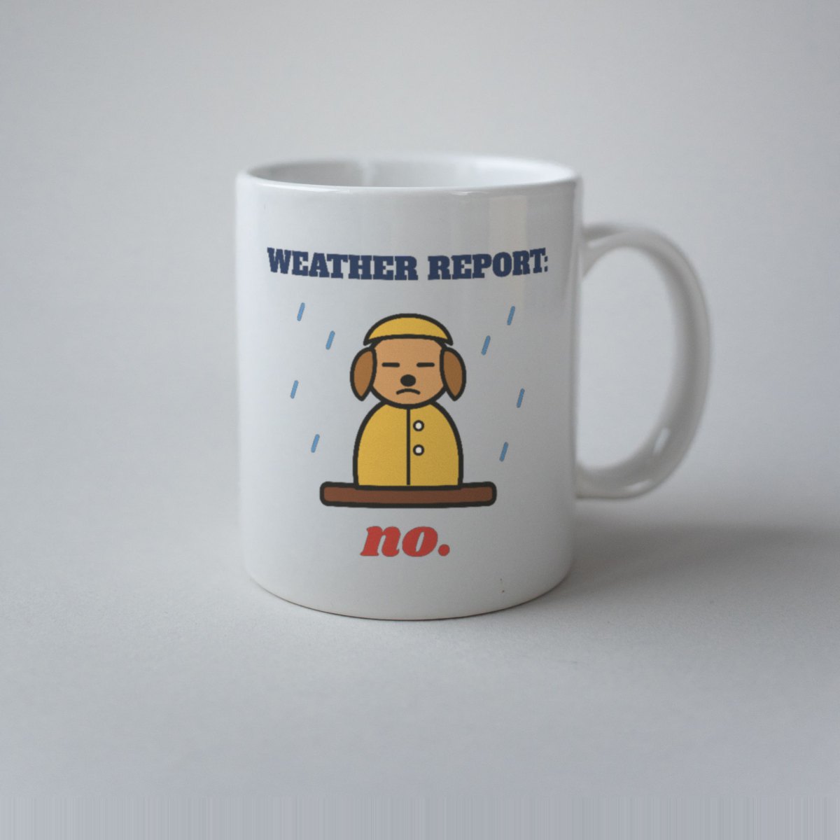 Weather Report: No Mug in white