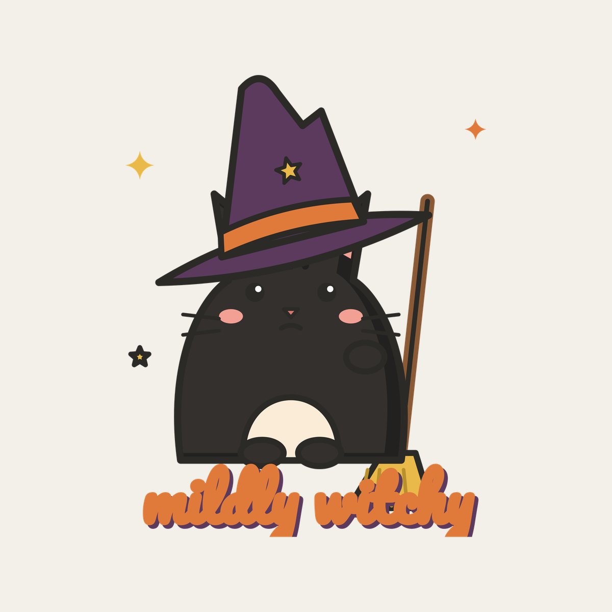 Mildly Witchy design, close up