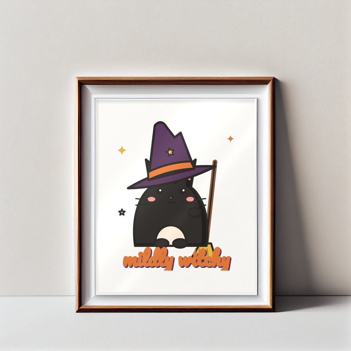 Mildly Witchy Art Print in matte white