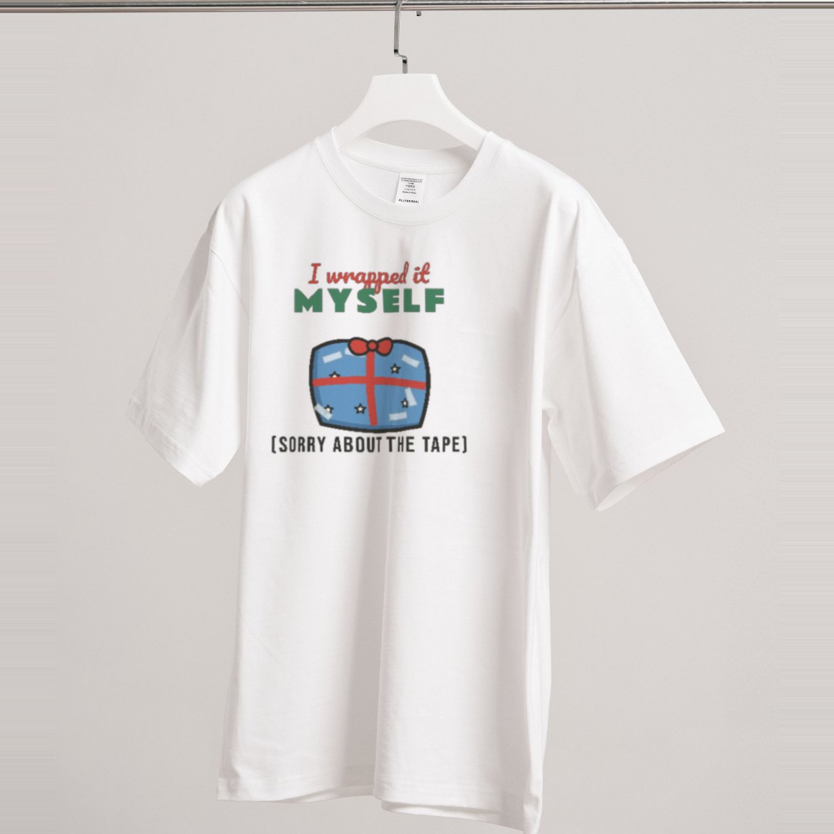 I Wrapped It Myself Tee in white