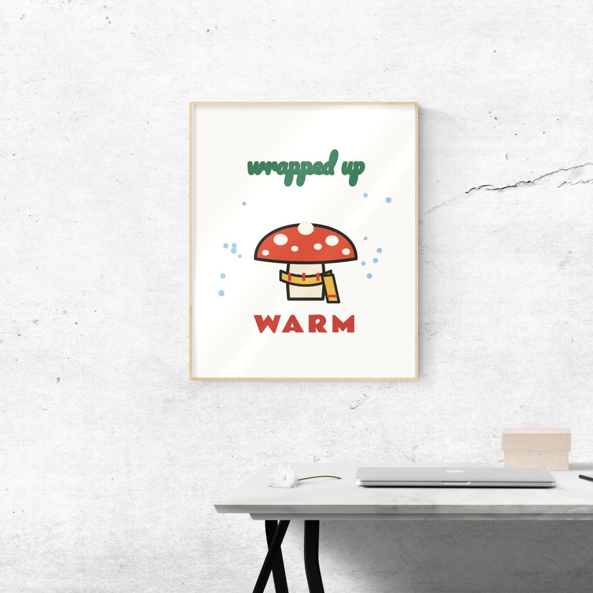 Wrapped Up Warm Art Print, photo 2