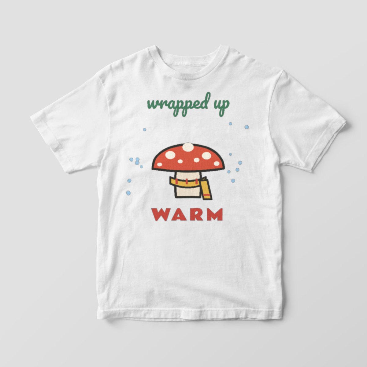 Wrapped Up Warm Tee in white