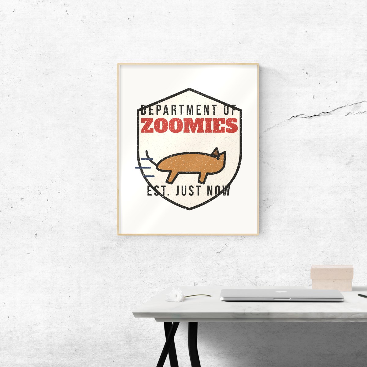 Department of Zoomies Art Print, photo 3