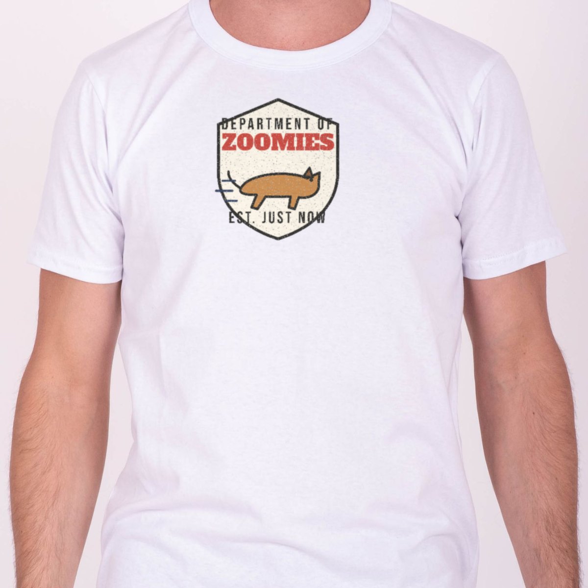 Department of Zoomies Tee in white