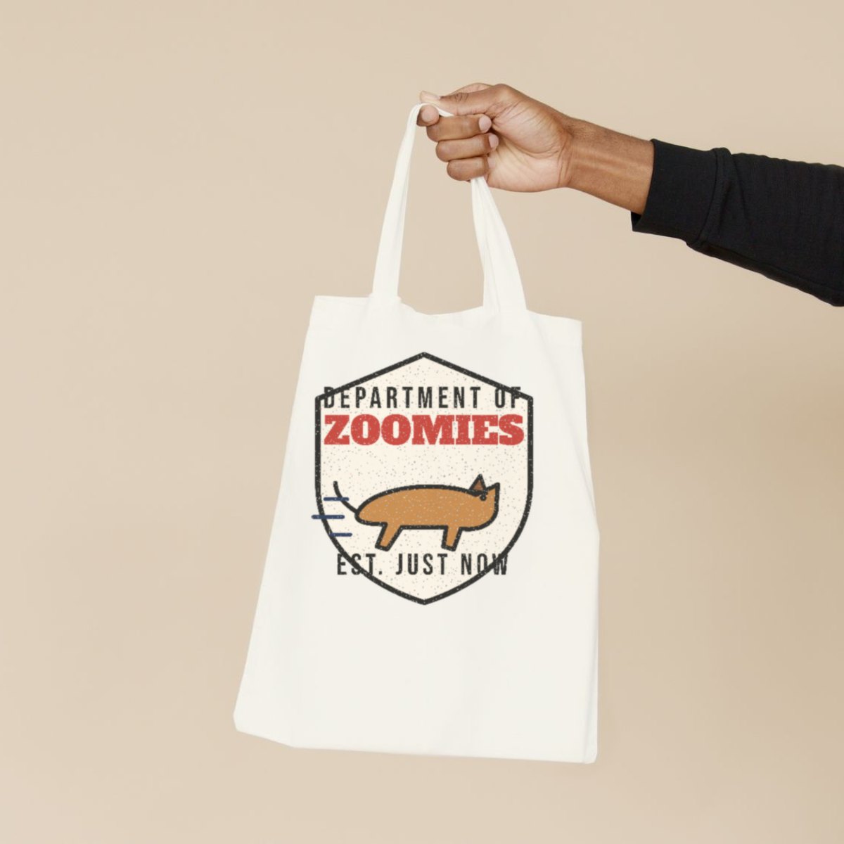 Department of Zoomies Tote Bag in natural